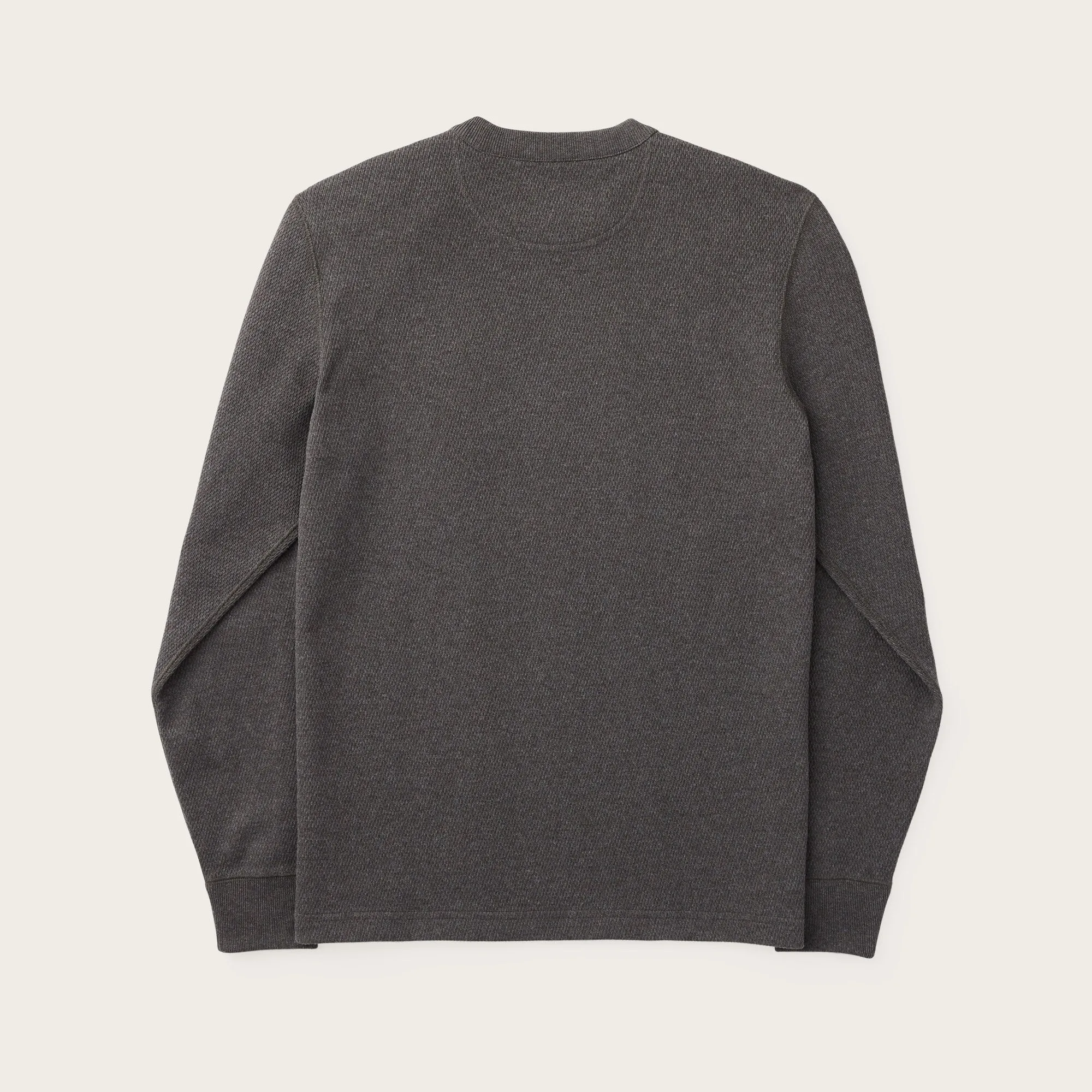 WAFFLE KNIT THERMAL CREW