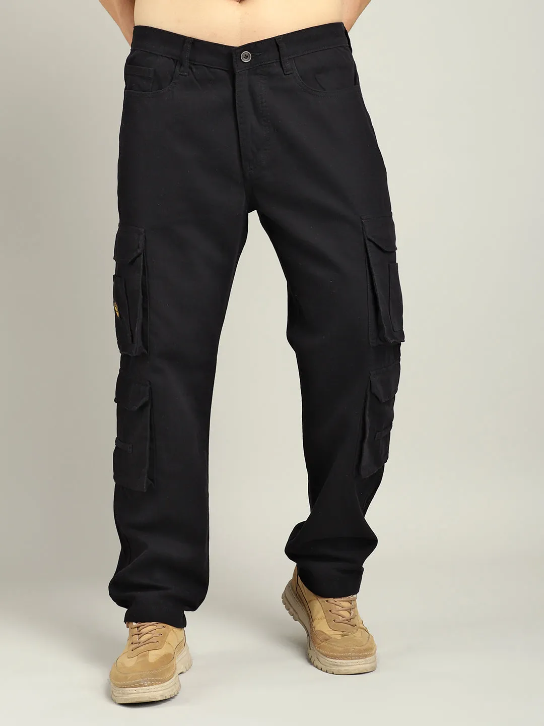 Z 8 Pocket Black Cargo